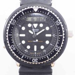 SEIKO セイコー 150m ハイブリッドダイバー アーニー アナデジ クオーツ 腕時計 H558-5000 ステンレススチール ウレタン ブラック メンズ【中古】【送料無料】