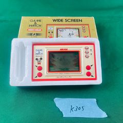 ◇K305【通電OK】ニンテンドー ゲームアンドウッチ ミッキーマウス 任天堂 Nintendo GAME＆WATCH MICKEY MOUSE ワイドスクリーン WIDE SCREEN 携帯型液晶ゲーム機 電子ゲーム LSIゲーム 第2世代