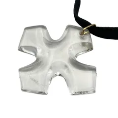 Baccarat バカラ クロス ペンダント ネックレス Baccarat（バカラ） オクシタン クロスペンダント SV ブラック