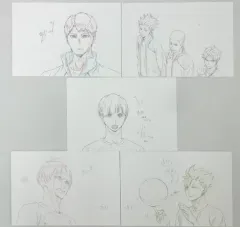 【中古】ポストカード(キャラクター) [単品] 集合 大判複製原画ポストカード5枚セット 「Blu-ray/DVD 劇場版総集編 白鳥沢学園高校戦 ハイキュー!! コンセプトの戦い 初回生産限定版」 封入特典