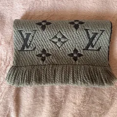 ルイヴィトン エシャルプ ロゴマニア マフラー ヴェローヌ ダークグレー 型番402336