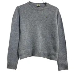 LACOSTE ウールニット セーター 42 M～ ライトブルー ラコステ プルオーバー ワンポイント ロゴ 古着卸 アメリカ仕入 a702-5991のサムネイル