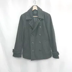 ■ ⊇ roshell ダブルボタン 長袖 コート サイズS ブラック レディース E  【1502200006534】