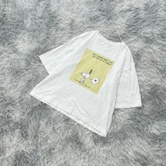 【完売】UNIQLO  ユニクロ  PEANUTSコラボTシャツ  スヌーピー  (S)  カジュアル  一点もの  レディース  白系  ホワイト【送料無料】