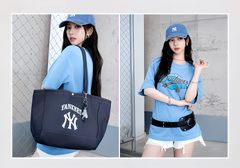 MLB Korea ヴィンテージレタリングデニムショップバッグ Vintage
