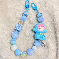 skullpanda_mini♡ストラップBLUE