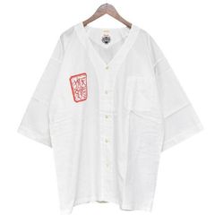 WACKOMARIA×WOLF’S HEAD　ワコマリア×ウルフズヘッド　2022SS　DABO SHIRT　ダボシャツ　プリントノーカラーシャツ　8054000183432