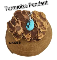 HA-63 ターコイズペンダントチャーム【産地不明】ターコイズ【ハンドメイド】アクセサリー/インディアン/ギフト/プレゼント