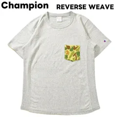 チャンピオン ポケット付き リバースウィーブ ショートスリーブTシャツ L