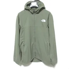 美品 THE NORTH FACE ノースフェイス ES エニータイム ウインドフーディ ジャケット パーカー ブルゾン NP72385 M カーキ メンズ 古着 中古 USED