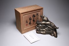 曹東憲　茶入　共箱　茶入れ　古美術品　骨董品　【正一古美術】 曹東憲 茶入 共箱 茶入れ 古美術品 骨董品 【正一古美術