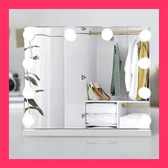 ドレッサー4つ(セット面、美容室)※直接引き取り 大きな鏡のシンプルな