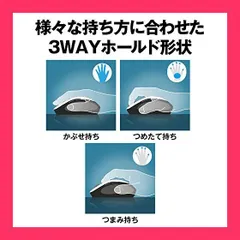 【スタッフおすすめ！】バッファロー BUFFALO 無線 BlueLED 5ボタン ネオフィットマウス Mサイズ ブラック BSMBW515MBKのサムネイル