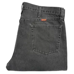 ラスラー 87623 W38 ブラック デニム 5ポケット ストレート ジーンズ RUSTLER アメカジ 古着