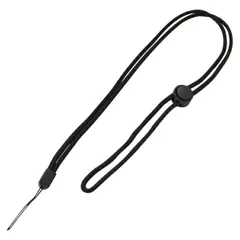 ラスタバナナ スマホ用ネックストラップ(52cm/丸ひもタイプ/耐荷重10kg/ブラック) (RNST03BK)