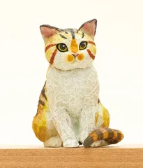 はしもとみお　三毛猫　スプーン　彫刻 動物彫刻家が教える♪ 「わさおスプーン」の作り方（彩色編