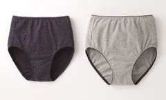 セルヴァン　綿100％深ばきドット柄ショーツ２色組のサムネイル