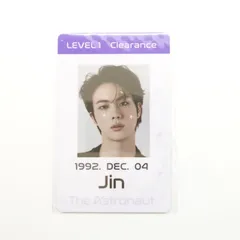 BTS ジン The Astronaut IDカードホルダー 付属トレカ フォト カード  JIN  ウット ザアストロノート 防弾少年団 バンタン