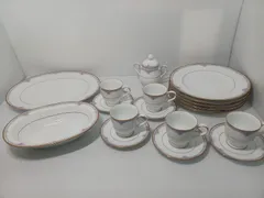 【中古品】Noritake ノリタケ Contemporary FINE CHINA コンテンポラリー ファインチャイナ カップ＆ソーサー他 18点セット 金彩 〇YR-51598〇