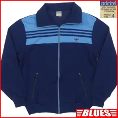 80s adidas 西ドイツ製 トラックジャケット アディダス ジャージ デサント製 青×水色 4号 ヴィンテージ ジャージサイズL一覧←SEULB屋着古← HH6892