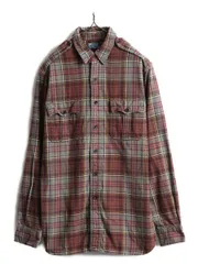 【お得なクーポン配布中!】 90s ポロ ラルフローレン フランネルシャツ ネルシャツ M チンスト付き