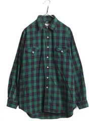 【お得なクーポン配布中!】 80s USA製 エルエルビーン タータン チェック フランネル シャツ メンズ XL 古着 ヴィンテージ LLBean 長袖シャツ ネルシャツ 大きいサイズ