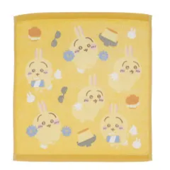 マル 【送料無料】【なんか小さくてかわいいやつ】【ちいかわ】ウォッシュタオル【うさぎバラエティ】【イエロー】【黄色】【うさぎ】【動物】【アニマル】【漫画】【タオル】【たおる】【ハンカチ】【ミニタオル】【ハンドタオル】【雑貨】【グッズ】【かわいい】