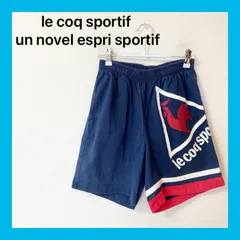 ☆le coq sportifルコッコ　ショートパンツサイズS ネイビーのサムネイル