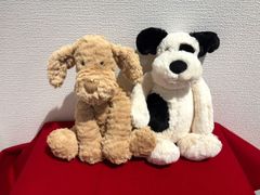 【na-00066】JELLYCAT　ジェリーキャット　ぬいぐるみ　2点　ドール　ワンちゃん　セット　犬　人形　小物