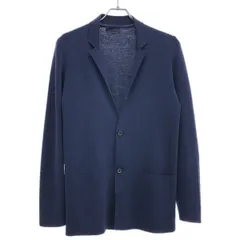 LANVIN ランバン ウールニットジャケット  ネイビー XS