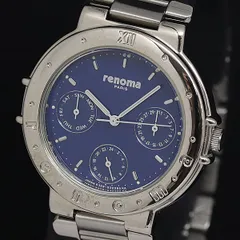 未使用❣ U.P renoma レノマ　ソーラー　レクタングル　白文字盤　稼働品 2025年最新】U.P renoma 時計の人気アイテム - メルカリ