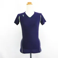 アンダーアーマー UNDER ARMOUR Tシャツ カットソー 半袖 切替 ロゴ ストレッチ LG パープル×イエローグリーン スポーツウェア ※EKM