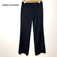 COMME CA DU MODE コムサデモード ストライプパンツ 9 シルク混