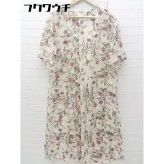 ◇ URBAN RESEARCH Sonny Label 総柄 シースルー 半袖 ガウン サイズFREE ベージュ マルチ レディース 【1002801887773】