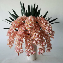 造花アーティフィシャル シンビジュームM-ピンク  高さ90cm×巾55cm 造花・光触媒コーティング