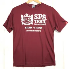 【Men's S レッド系】 The North Face ( ザ・ノースフェイス ) × 2015 Spa Trail トレイルランニング大会 Tシャツ Asian Men's  化繊 ショートスリーブTシャツ クルーネック インナー シ