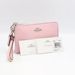 コーチ 53090 ピンクレザー ダブルジップ リストレット 小物入れ レディースポーチ 2000000 NSK OMI