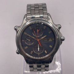 ◎【✨腕時計✨】SEIKO　セイコー　スピードマスター　Speed Master 電池式　クォーツ式　メンズ　男性　文字盤　黒　ブラック　丸形　ラウンド　クロノグラフ　リューズ操作可能　デイト表示　操作可能　ステンレス　スチール　金属　ケース　バンド　ベルト