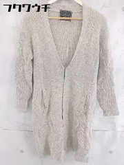 ◇ JOURNAL STANDARD L'ESSAGE ウール ニット ガウン カーディガン グレー レディース 【中古】 【1103030009667】