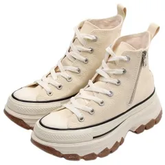 [コンバース] スニーカー 厚底 ジップ オールスター トレックウェーブ AS (R) TREKWAVE Z HI バターホワイト 24.5 cm [バターホワイト] [24.5 cm]