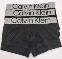 Calvin Klein (カルバンクライン)   ローライズボクサーパンツ ブラック 3枚セット メンズボクサーパンツ 男性下着 NB3074