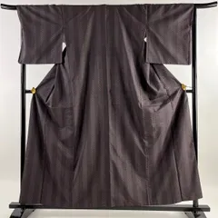 しつけ糸付未使用染大島紬付下げ証紙堀之内織物縞大島