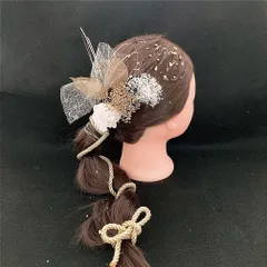 新作　h19　金箔　ゴールド　和装　髪飾り 成人式 着物　振袖　結婚式　色打掛