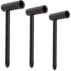 【人気商品】ギターパーツ ネック 3点セット 調整用 トラスロッド用パイプレンチ ギター修理に パイプレンチ 6角レンチ 高い耐摩耗性 ブラック （6.35mm 7mm 8mm）