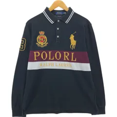 古着 ラルフローレン Ralph Lauren POLO RALPH LAUREN CUSTOM SLIM FIT ビッグポニー 長袖 ポロシャツ メンズL相当/eaa559626