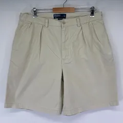 古着 ポロバイラルフローレン Polo by Ralph Lauren ショートパンツ ポロチノ チノパン ハーフ ワンポイント w36  ベージュ系 メンズ