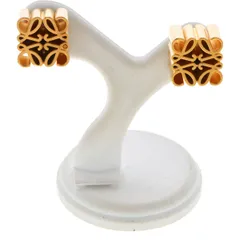 LOEWE ピアス(両耳用) ロエベ アナグラム ピアス(両耳用) 925 10.3g ゴールド A2483521