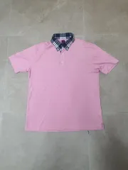 武雄 菊地 ピンク ポロTシャツ