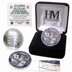 【新品 未使用】イチロー選手 米野球殿堂入 記念コイン 限定 シリアル番号入り 2025 ナショナルベースボール殿堂入り 記念シルバーコイン 世界限定5000個 日本未発売 202792783