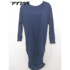 ◇ ◎ OZOC オゾック タグ付 長袖 膝下丈 ワンピース サイズ38 ネイビー系 レディース  【中古】 【1106100003220】のサムネイル